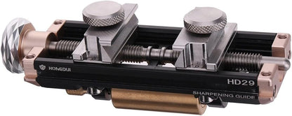 HONGDUI Chisel Sharpening Kit with Honing Guide, Sharpening Angle Fixture & Angle Gauge 15°-47°, Sharpener for 0.1"-3.2" Chisels, Planes, Woodworking Tool