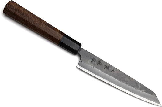Yoshihiro Aogami Super Blue High Carbon Kurouchi Petty Kiritsuke Utility Knife (6'' (150mm) & No Saya)
