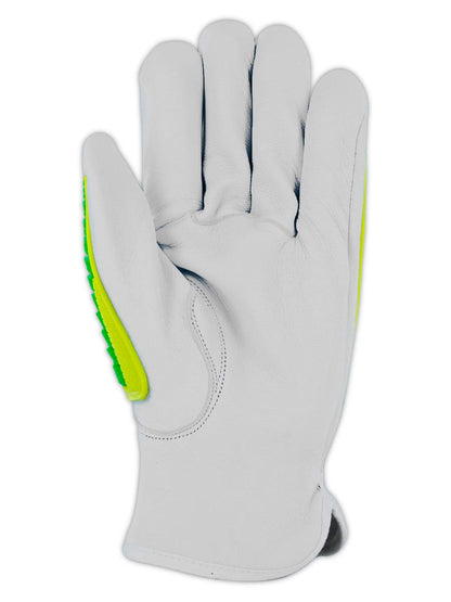 MAGID Rebel Series | Cut Level A5 Slip-on Leather Impact Driver Gloves, 10/XL