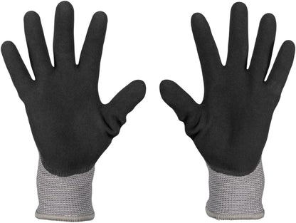 Klein Tools Winter Work Gloves, Knit Dipped ANSI A4 Cut-Resistant, Sandy Latex Coated, Fleece-Lined, Touchscreen Capable