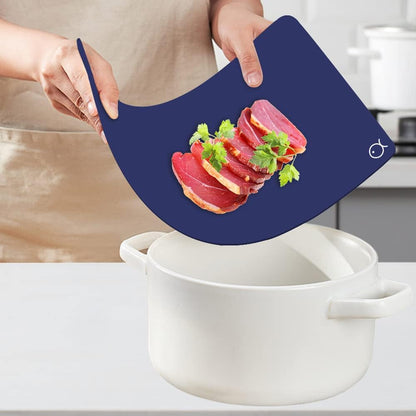 WK Flexible Plastic Cutting Boards Mats for Kitchen, Flexible Non Slip Cutting Mat, Thin Cutting Sheets, BPA Free, Dishwasher Safe, Multi Sizes