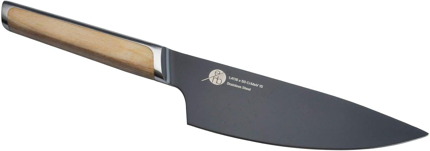 Everdure German Steel Professional Bread Knife, 10.55 Inch Serrated Edge Blade, Titanium Coated Blade with Pakka Wood Handle, Perfect Kitchen Knife for Slicing Bread Loaves, Bagels, Cake, and More