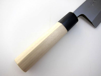 Houcho.com Sakai Ajimasa, Genuine Sakai-Manufactured, 7.6" (195mm) Kasumi White Steel Deba Knife