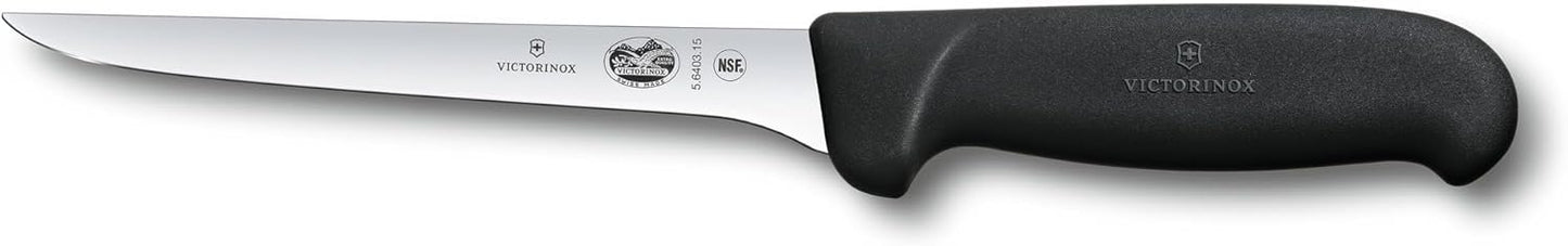 Victorinox Fibrox 5 Inch Boning Knife - Dishwasher Safe and Ergonomic Handle, Black