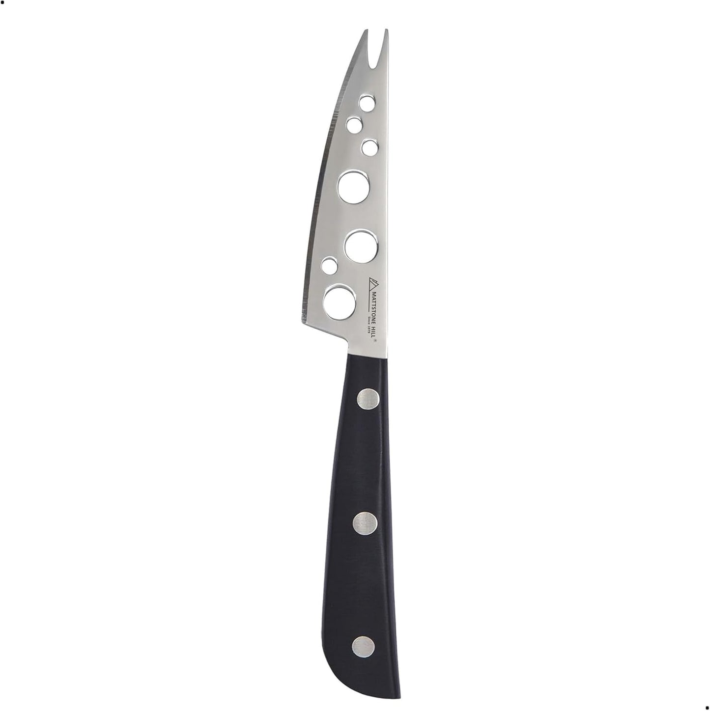Cheese Knife, MATTSTONE HILL Cheese Knives Set - Soft & Semi Hard Cheese Knife, Soft Cheese Slicer, Cheese Cleaver, Hard Cheese Cutter, Premium Stainless Steel, Wood Handle
