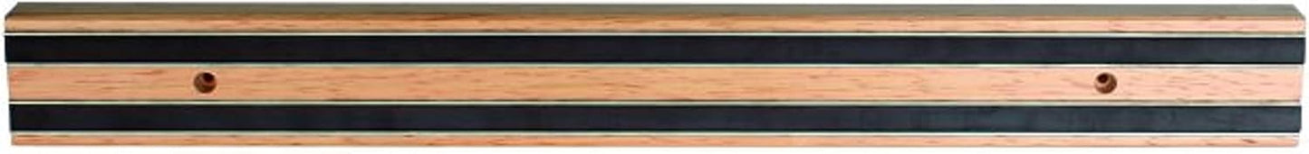 TrueCraftware 24" Magnetic Wooden Knife Tool Bar with Two Magnetic Strips - Multi-Purpose Knife Holder & Organizer