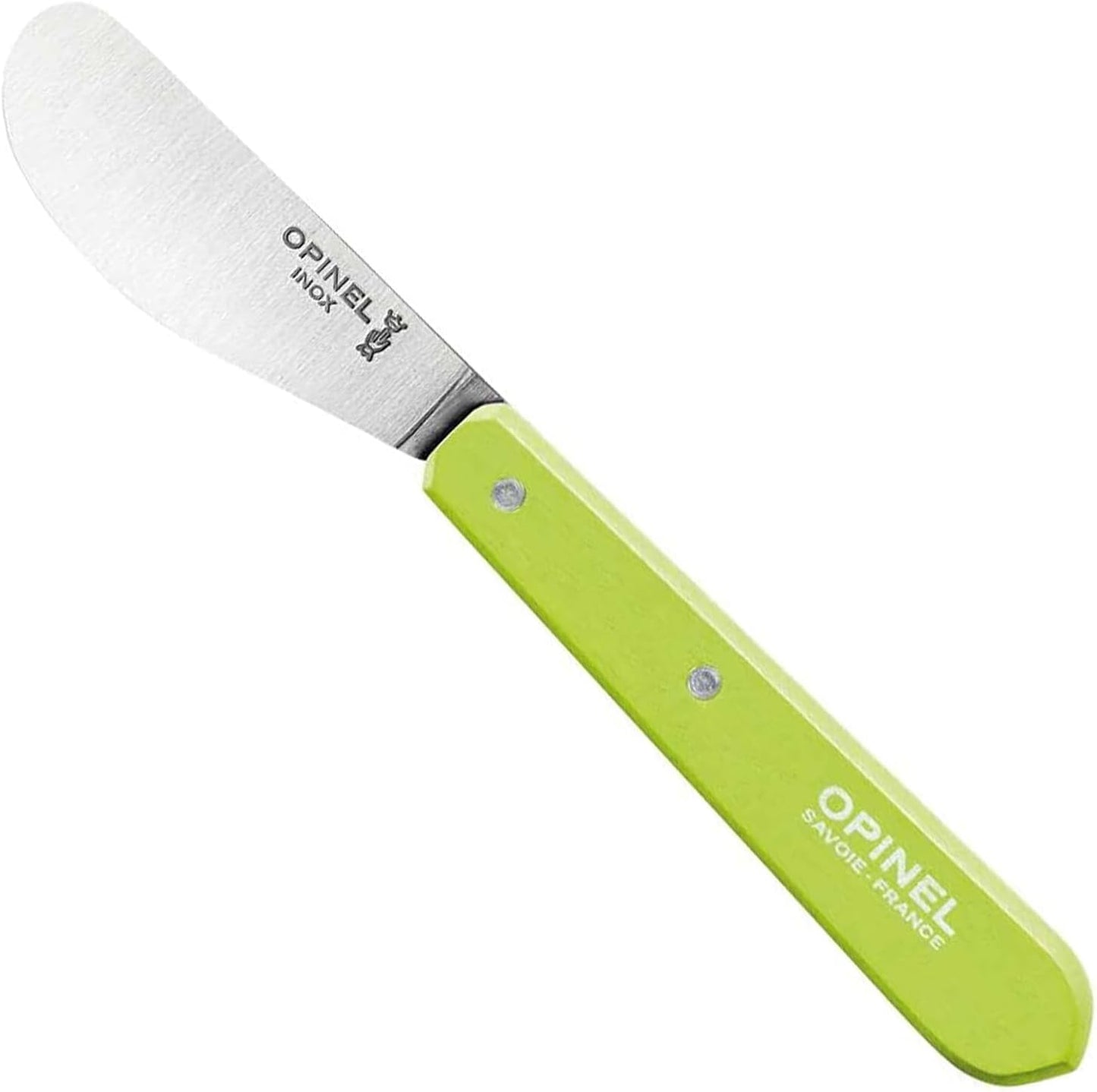 OPINEL Essential No.117 Spreading + Butter Knife, Painted Hornbeam Wood Handles, Made in France (Natural)