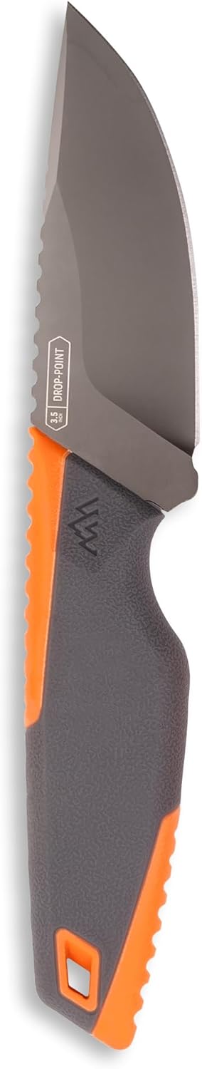 OUTDOOR EDGE VANTEX - Premium 5" Boning Knife, High Carbon Steel, Ergonomic Handle & Titanium Coated Blade, Great for Field Dressing Processing Elk and Deer