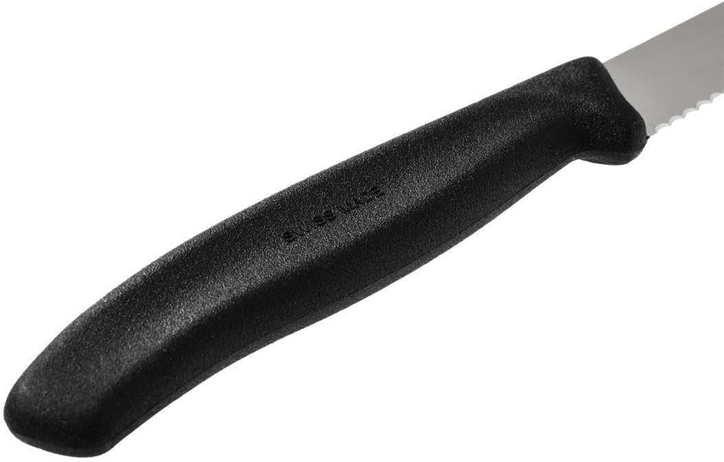Victorinox Swiss Classic Cheese and Sausage Paring Knife, 4.3 inches, Black (6.7863)