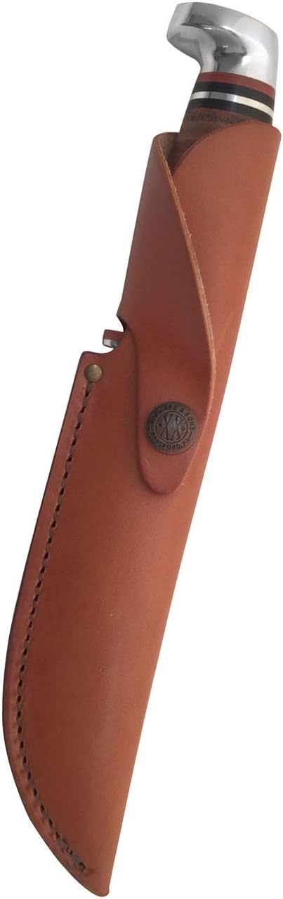 Case WR XX Pocket Knife Fixed Blade Polished Leather Item #379 - (M 3 Finn SS) - Length Closed: 6 1/2 Overall Inches