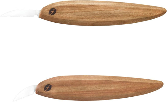 Flexcut Pro Series Wood Carving Tools, 1 Inch Chip Knife & 1-3/8 Inch Detail Knife with Smaller Ergonomic Handles (FP100)