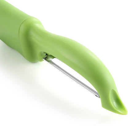 Spring Chef Premium Swivel Vegetable Peeler, Soft Grip Handle and Ultra Sharp Stainless Steel Blades - Perfect Kitchen Peeler For Veggie, Fruit, Potato, Carrot, Apple - Black