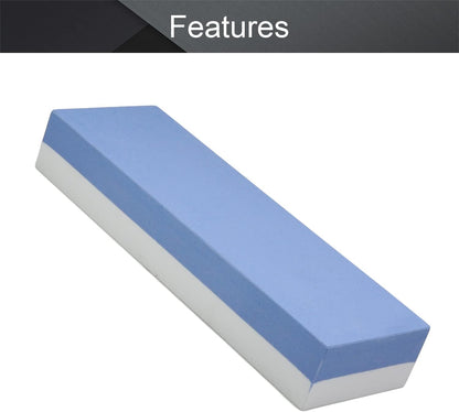Utoolmart Double-Sided Whetstone Knives Sharpener Sharpening Stone 600/1500 Grit Water Stone for Scissors Razors Carving Tool 1Pcs