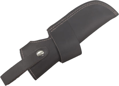 Knife Sheath,Leather Knife Sheath for Belt,Chef Knife Guard,Knife Holster for 5 inch Blade Knife,Knife Holder,Knife Cover Sleeve,EDC Belt Organizer,Sheath for Chef Meat Cleaver,Gifts for Men