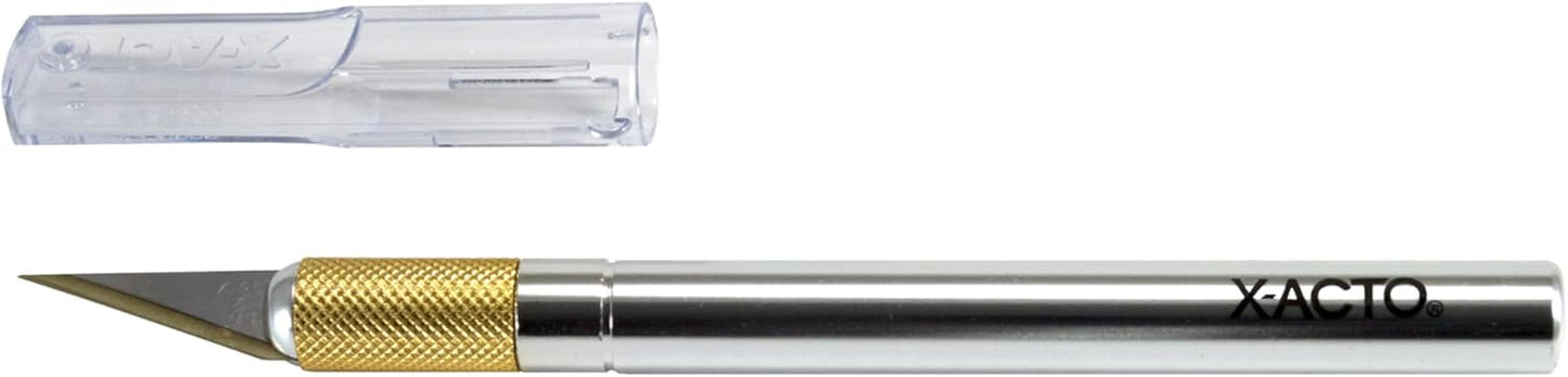 X-ACTO #1 Z-Series Precision Utility Knife, Metal, Silver, Aluminum Handle, Includes Safety Cap - For Precise, Fine Cuts