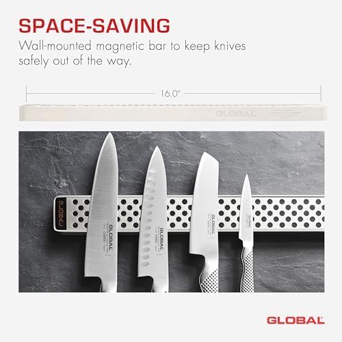Global Cutlery, Stainless Steel Global G-42/81, 32in Wall Magnetic Bar, 32"