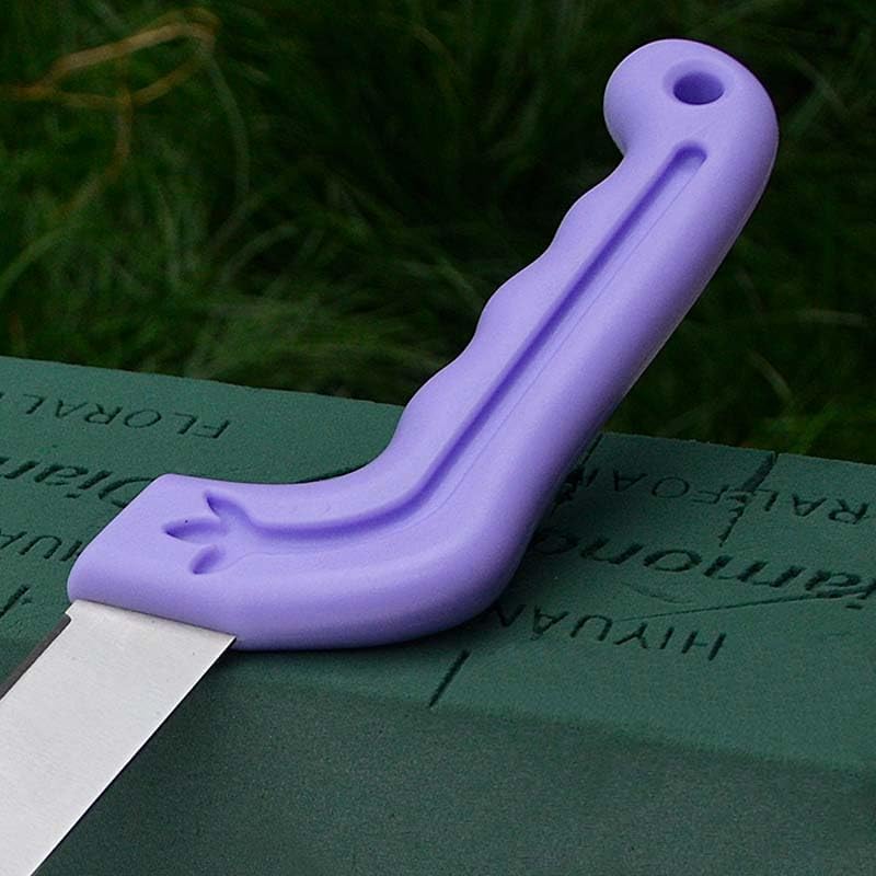 Tinsow Floral Foam Knife Florist Professional Cutting Knife for Flower Foam Block, Cake, Fruit, Utility Tool for Flower Clay Blocks (Light Purple)