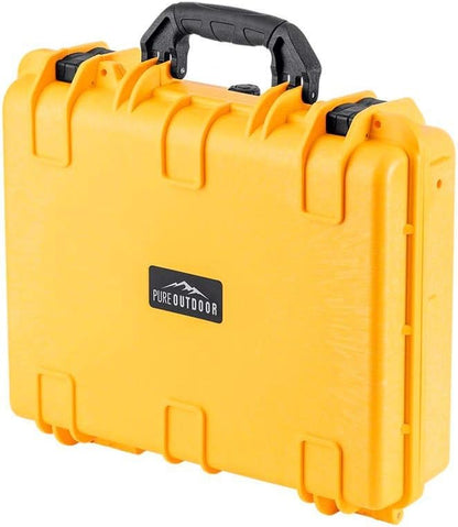 Monoprice Weatherproof/Shockproof Hard Case - Black Ip67 Level Dust and Water Protection Up to 1 Meter Depth with Customizable Foam, 10" x 9" x 7", 6.6 Liter