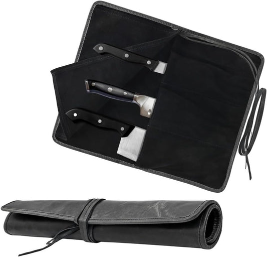 Knife Roll Bag Professional Chef Knife Case, Durable Knife Sheath Holder, Cooks & Culinary Tools Carrying Storage, Portable Knife Wrap - 4 Slots