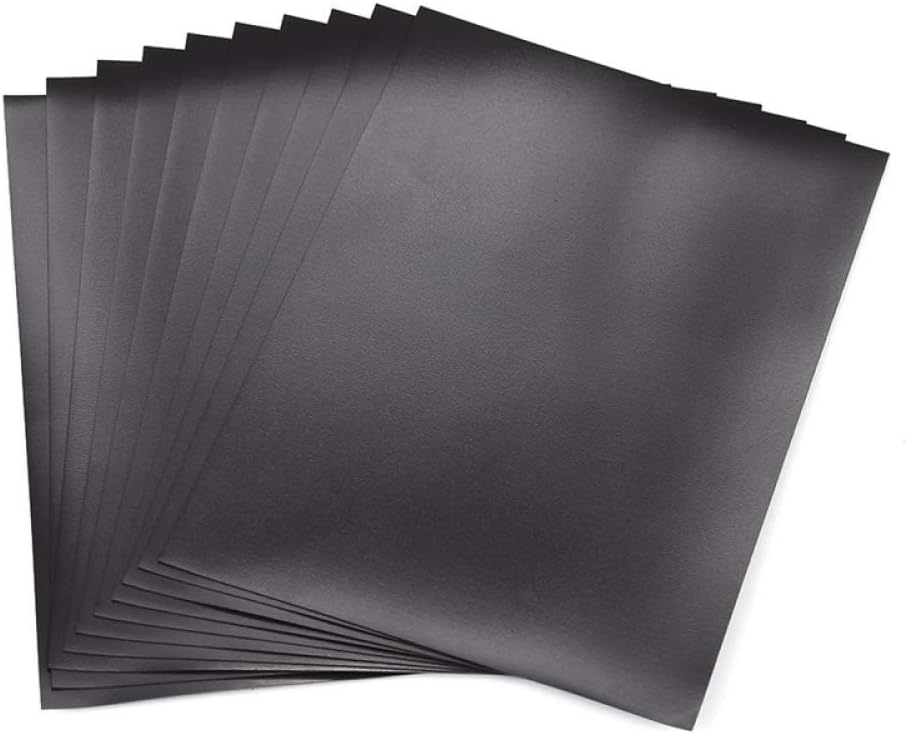 Briartw 10 Sheets Rubber Soft Magnet Sheet for Metal Cutting Dies Storage, Crafts Tool Scrapbooking Arts and Crafts Flexible Placement Mats, 3mm 6.85x5inches