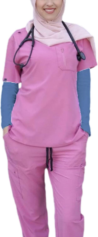 amokk Long Arm Sleeves for Women Cooling UV Sun Protection Sleeves to Cover Arms Gardening Sleeves