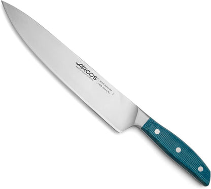 Arcos Forged Boning Knife in Nitrum Stainless Steel, Professional 6 Inch Butcher Knife for Removing Meat from Bones, Ergonomic Blue Handle, Brooklyn Series