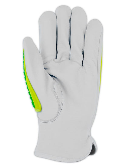 MAGID Rebel Series | Cut Level A5 Slip-on Leather Impact Driver Gloves, 10/XL