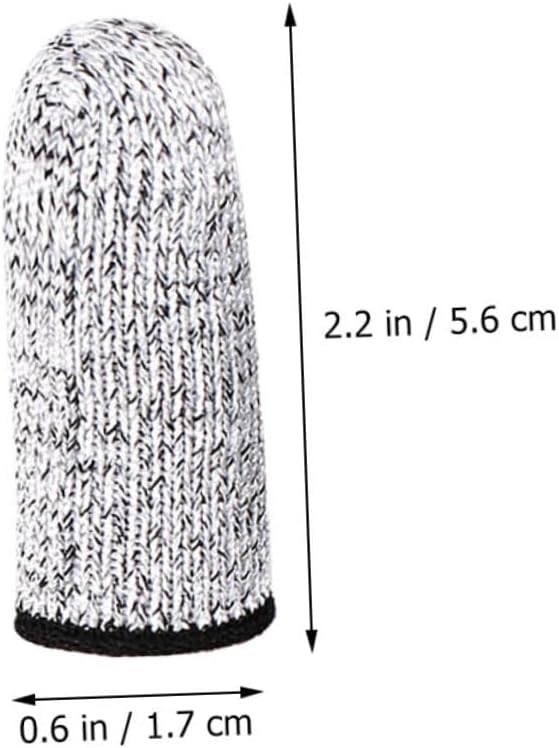 Cut Resistant Finger Protectors for Crafting and Kitchen Use Wear Resistant Sleeves for Safe Cutting