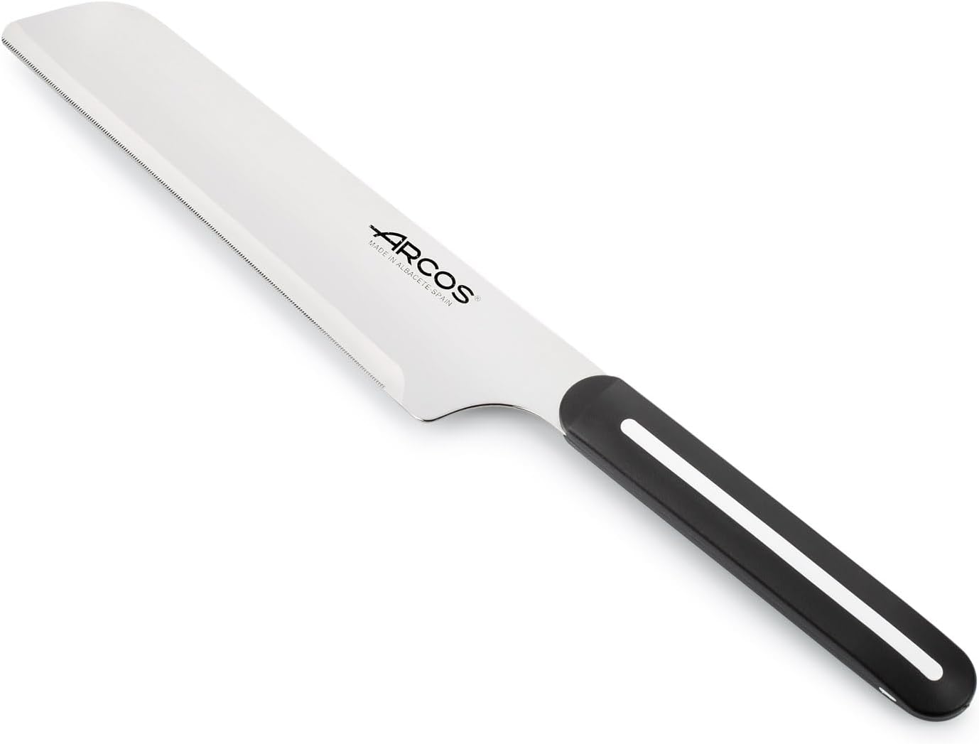 Arcos Paring Knife Set of 3 Pieces 4 Inch Stainless Steel. Colorful Kitchen Knives for Peeling Fruits and Vegetables. Ergonomic Polypropylene Handle. Serie B-Line. Color Orange, Red and Green.