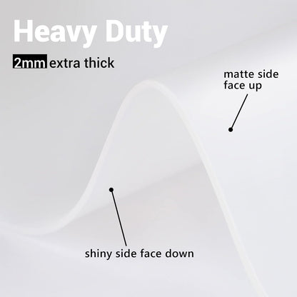 Ewen 35.6x23.5 Inch Extra Large Silicone Mats for Kitchen Counter, 2MM Thick Heat Resistant Coffee Mat Bar Mat, Glass Top Stove Cover Countertop Protector for Air Fryer, Baking, Crafts, Black