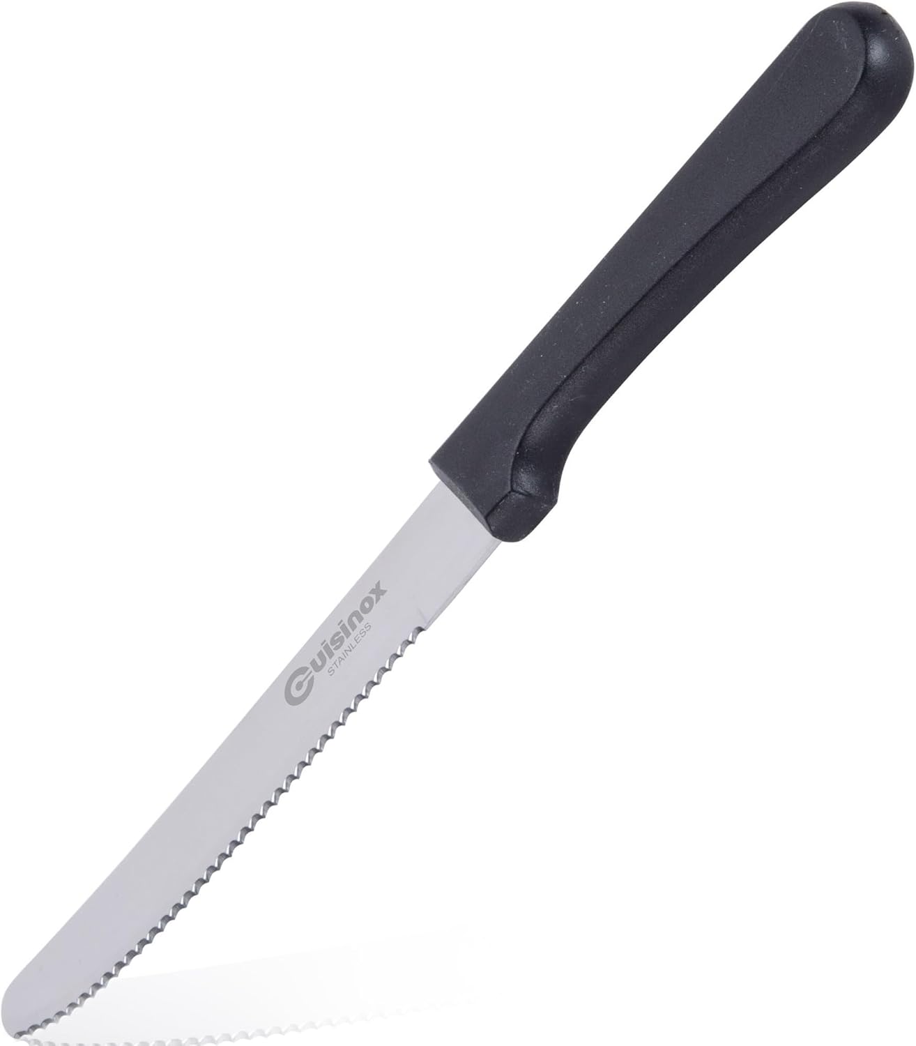 Cuisinox Steak Knives Set of 4 Black Polypropylene Handle with Rounded Tip