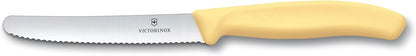 Victorinox Swiss Classic, Tomato-Bread Knife Set, 4-pieces, sharp blade, serrated edge, 4.3 Inch, stainless steel, Blush, Orange, Peach, Yellow