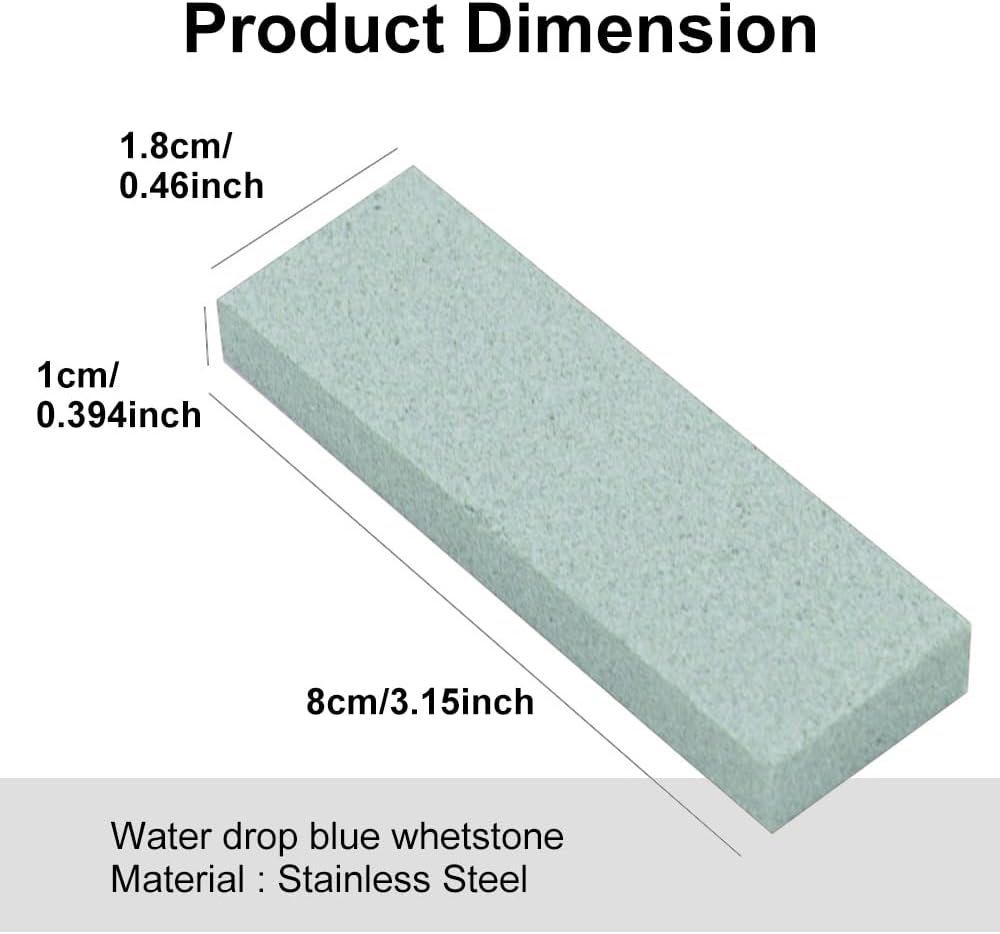 1PCS Pocket Sharpening Stone, Mini Pocket Knife Sharpener Stone Diamond Whetstone Stone Silicon Carbide Coarse Sharpening Stone Tool for Scissors Knives Outdoor Kitchen (3.15 x 0.46 x 0.39inch)