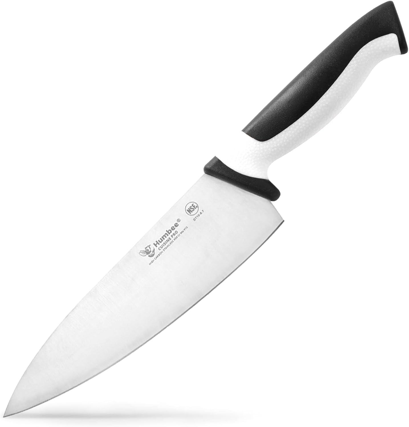 7.5-Inch Nakiri Knife, High Carbon Stainless Steel Hollow Grind Blade, Razor Sharp Edge, Ergonomic Non-Slip Handle, Cleaver Style, DT-50 Series, Orange