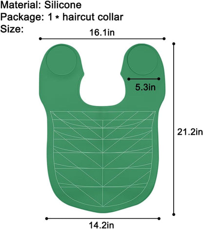 Silicone Hair Cutting Guide Collar - Waterproof Cutting Mat for Hair Stylist - Hair Cutting Cape