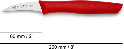 Arcos Set 3 pieces Paring Knife 3 Inch. 3 Paring Knives of Stainless Steel and Ergonomic Polypropylene Handle for Cutting Fruits, Vegetables and Tubers.. Series Nova. Color Black