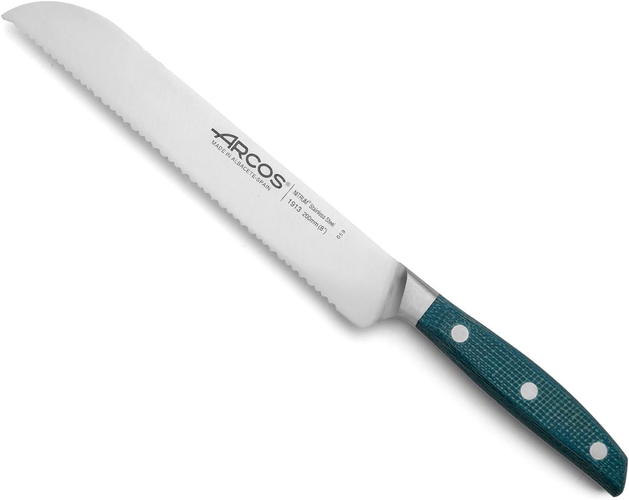 Arcos Forged Boning Knife in Nitrum Stainless Steel, Professional 6 Inch Butcher Knife for Removing Meat from Bones, Ergonomic Blue Handle, Brooklyn Series