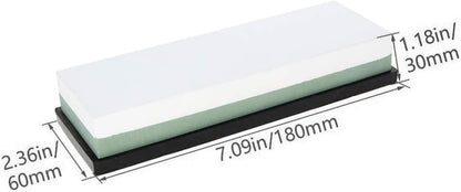 Utoolmart Double-Sided Whetstone Knives Sharpener Sharpening Stone 600/1500 Grit Water Stone for Scissors Razors Carving Tool 1Pcs