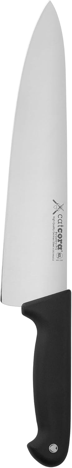 CAT CORA Offset Serrated Bread Knife, Professional 9-Inch German Steel Blade For Homemade Sourdough, Artisan Bread Slicing, or Cake Cutting, Ergonomic Soft-Grip Handle, NSF-Certified Kitchen Knife