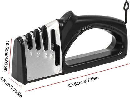 pull through knife sharpener Knife Grinder, Four Blade Grinder, Four In One Blade And Scissors Grinder, With Diamond Ceramic Tungsten Kitchen Tools