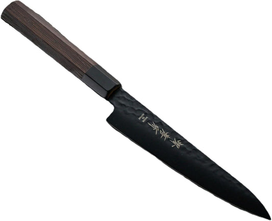 Sakai Takayuki/KUROKAGE Series VG-10 Hammered Paring Knife 150 mm/5.9" Black
