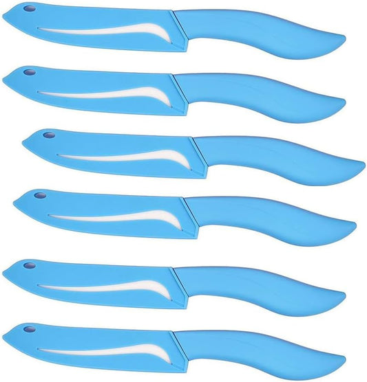 Ceramic Knife Set 6 Piece Ceramic Knives Colored with Cover Kitchen Knife Set include Peeler 3 inch Paring Knife Bread knife 6 inch Small Chef Knife