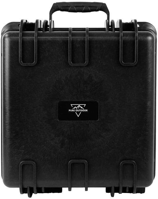 Monoprice Weatherproof/Shockproof Hard Case - Black Ip67 Level Dust and Water Protection Up to 1 Meter Depth with Customizable Foam, 10" x 9" x 7", 6.6 Liter