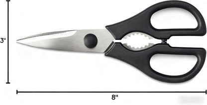 Kitchen Scissors, Pull-Apart Kitchen Shears – Heavy-Duty Stainless Steel Scissors for Poultry, Herbs & Multi-Purpose Use, Easily Detachable for Deep Cleaning