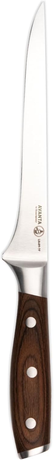 Messermeister Avanta Forged 7” Flexible Boning Knife - German X50 Stainless Steel - Rust Resistant & Easy to Maintain
