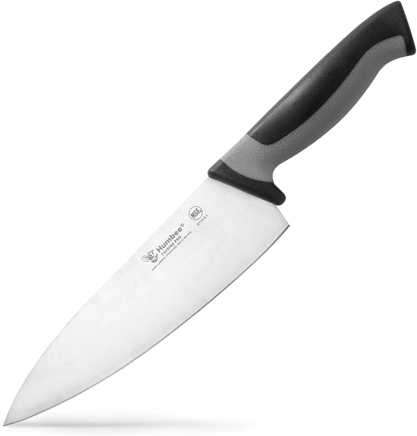 7.5-Inch Nakiri Knife, High Carbon Stainless Steel Hollow Grind Blade, Razor Sharp Edge, Ergonomic Non-Slip Handle, Cleaver Style, DT-50 Series, Orange
