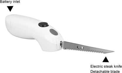 Airshi Electric Carving Knife Battery Operated Knife Easy to Slice Washable Lightweight for Picnic