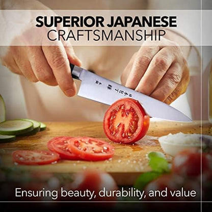 Kagayaki CarboNext Japanese Chef’s Knife, KC-1ES Professional Petty Knife, High Carbon Tool Steel Pro Kitchen Knife with Ergonomic Pakka Wood Handle, 4.7 inch