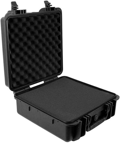 Monoprice Weatherproof/Shockproof Hard Case - Black Ip67 Level Dust and Water Protection Up to 1 Meter Depth with Customizable Foam, 10" x 9" x 7", 6.6 Liter