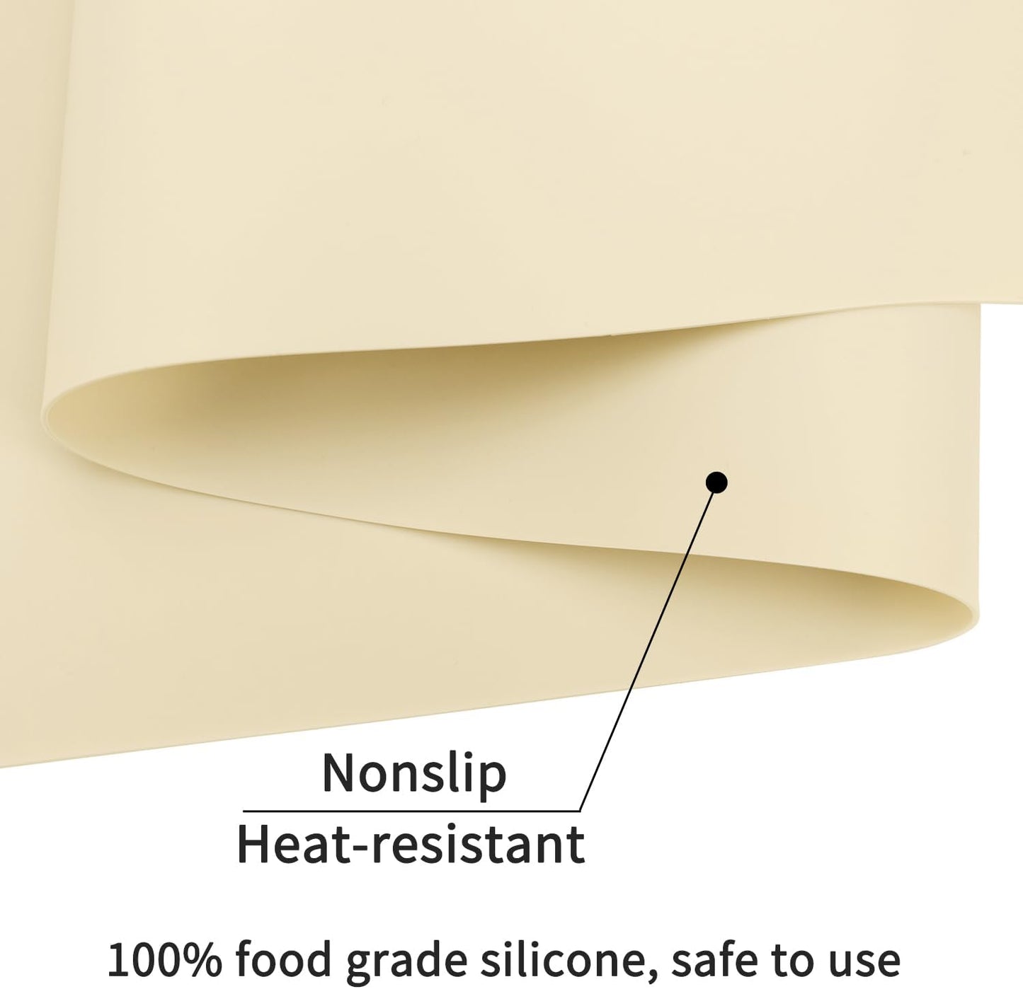 Extra Large Dark Green Countertop Mat - Silicone Table Kitchen Desk Mat - Non-Slip & Heat Resistant - Dinner Placemat Pastry Dough Rolling Mat - Colors A